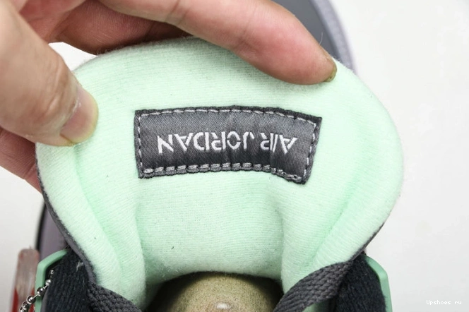 308497-033 Retro 4 Glow Air Jordan Green 0711
